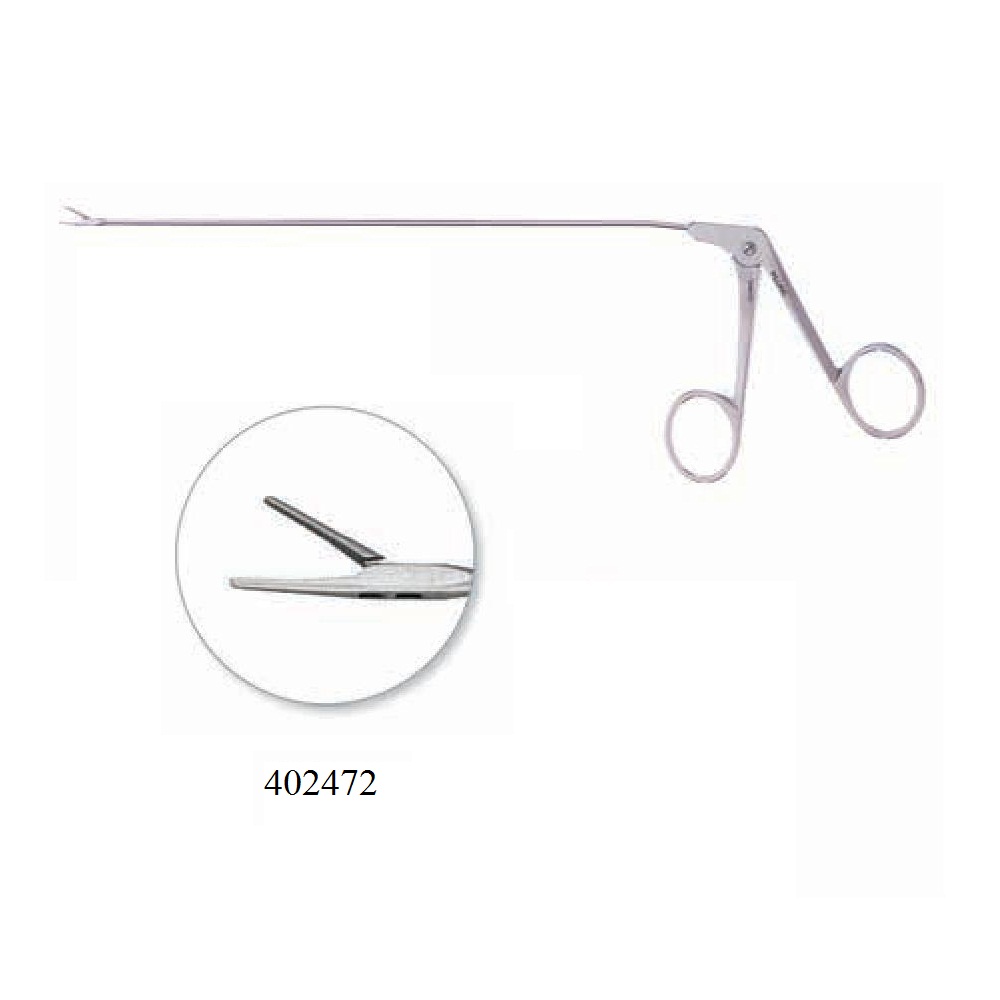 Jako-Kleinsasser Micro Laryngeal Grasping Forceps, Extremely Delicate 8 5/8" (22.0 Cm) Shaft, Curved Left
