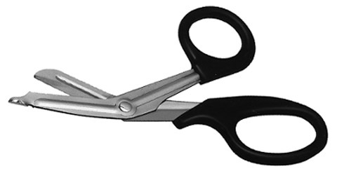 Utility Scissors, 1 Serrated Blade, Extra Heavy, 6 1/2" (16.5 Cm), Sharp/Blunt