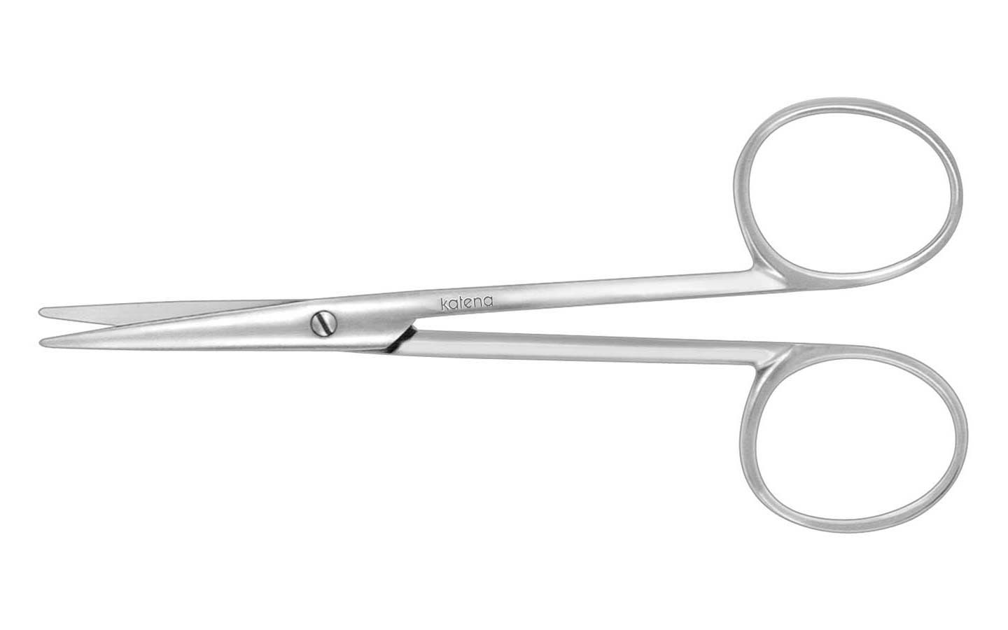 Knapp Strabismus Scissors, Standard, Blunt Tips, Rounded Blades, 4 1/2" (11.5 Cm), Curved