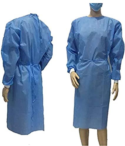 Level 2, Non-Woven, Breathable PE Impervious Fluid Repellent with cuff, sewn seams