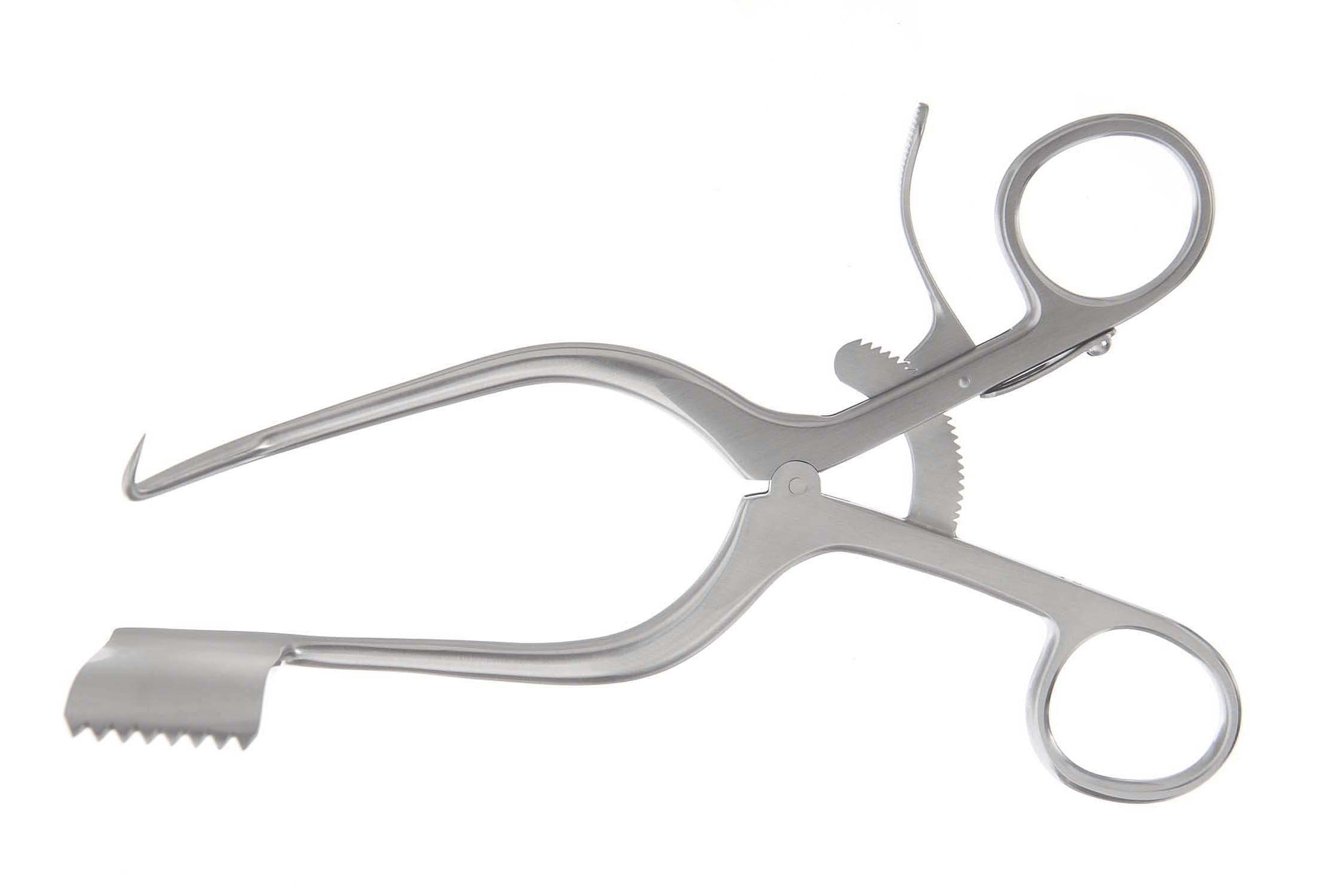 Meyerding Laminectomy Retractor, Blades W/ Toothed Edges, 7 1/8" (18.0 Cm), Blades 1" X 1 1/8" (25.0 Mm X 30.0 Mm)