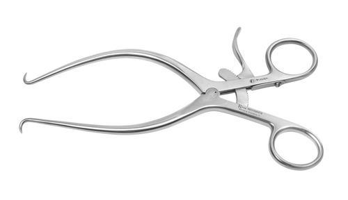 Weitlaner-Beckmann Retractor, Hinged Arms, 3x4 Prongs, Sharp Prongs, 6 1/2" (16.5 Cm)